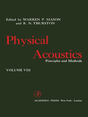 cover image of Physical Acoustics V8